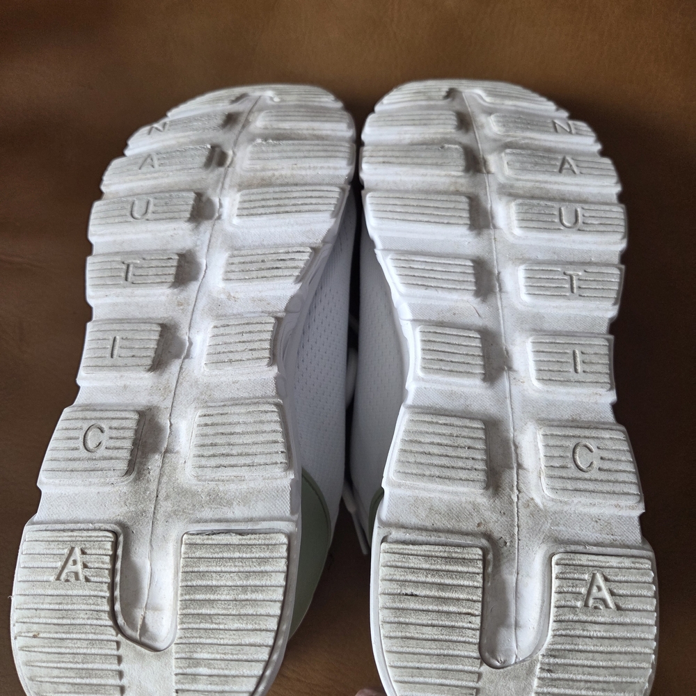 SOLD!!!!!!Nautica Chiatica White and Sage Green Women's Sneakers - Picture 8 of 8